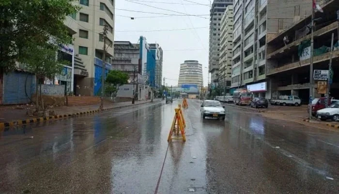 karachi experiences light rain, providing relief from heat