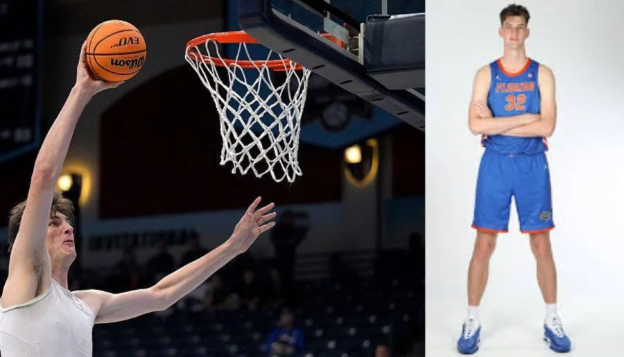 meet olivier rioux, college basketball’s tallest player, who has taken the internet by storm.