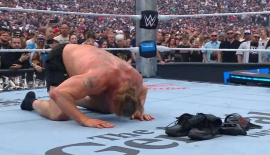 brock lesnar retirement teased after emotional wrestlemania 42 exit and final match loss