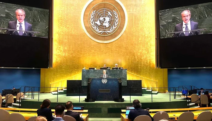 pakistan urges swift restoration of shipping through strait of hormuz at un