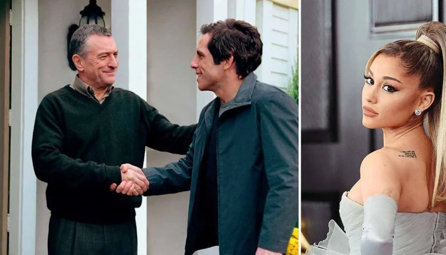 robert de niro and ben stiller praise ariana grande at first look of focker in law